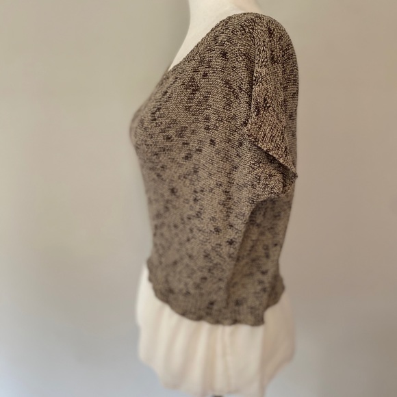 Anthropologie Moth Knit Boat Neck Peplum Sweater - Picture 4 of 9